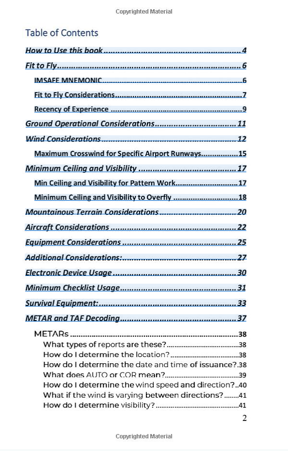 Pilot's Survival Guide: Personal Minimums Workbook image 1